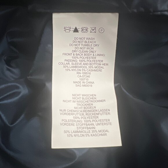 Victorinox Men's Lambswool Cashmere Blend Patch Outdoor Jacket Blue Size Medium - Picture 4 of 5